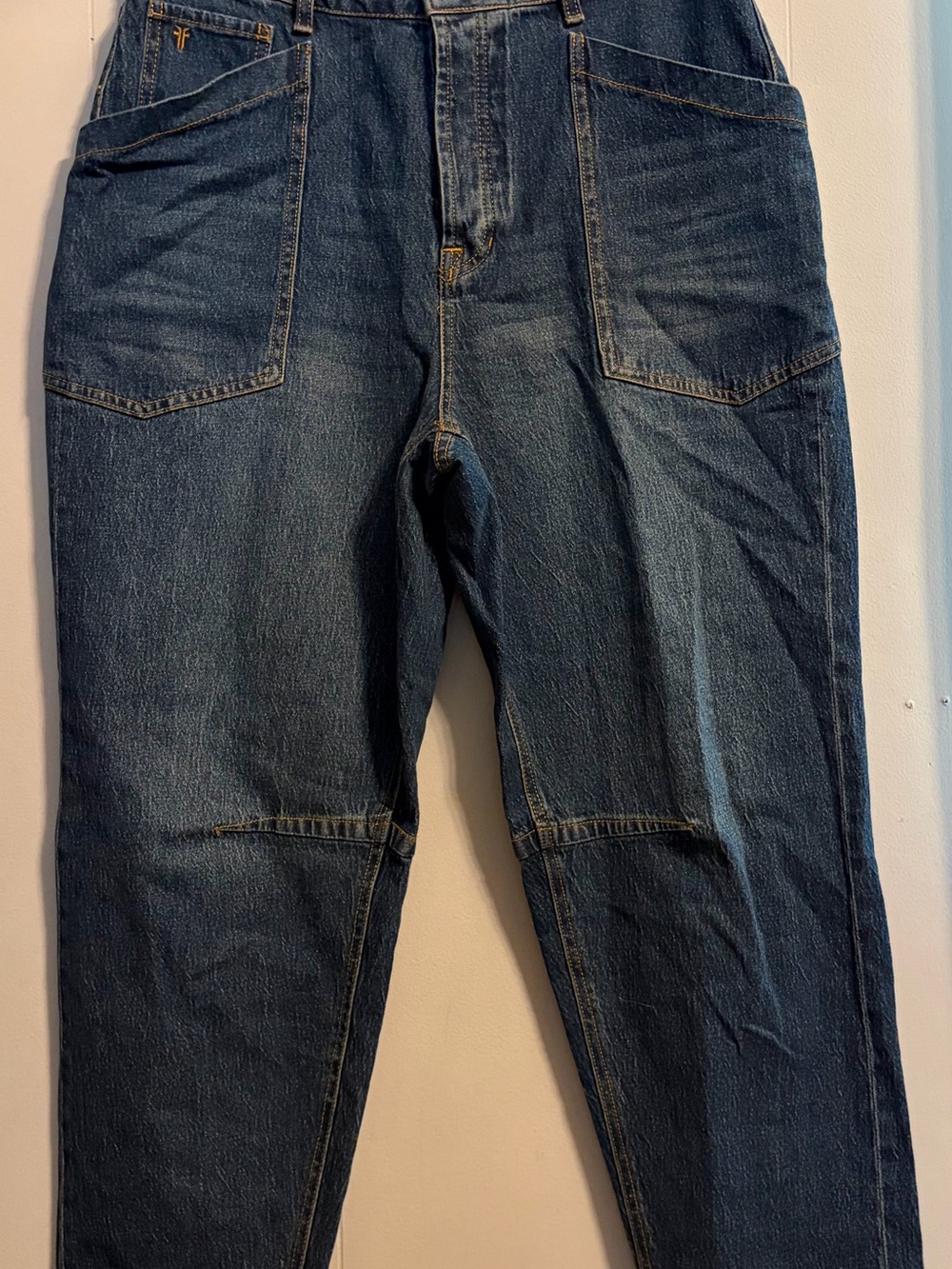 Women’s Barrel Jeans - Dark Blue Denim